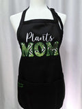 Gardener’s Apron – Embroidered Design - Plants Mom Monstera Aplique