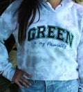 Green is my Personality w/ material applique