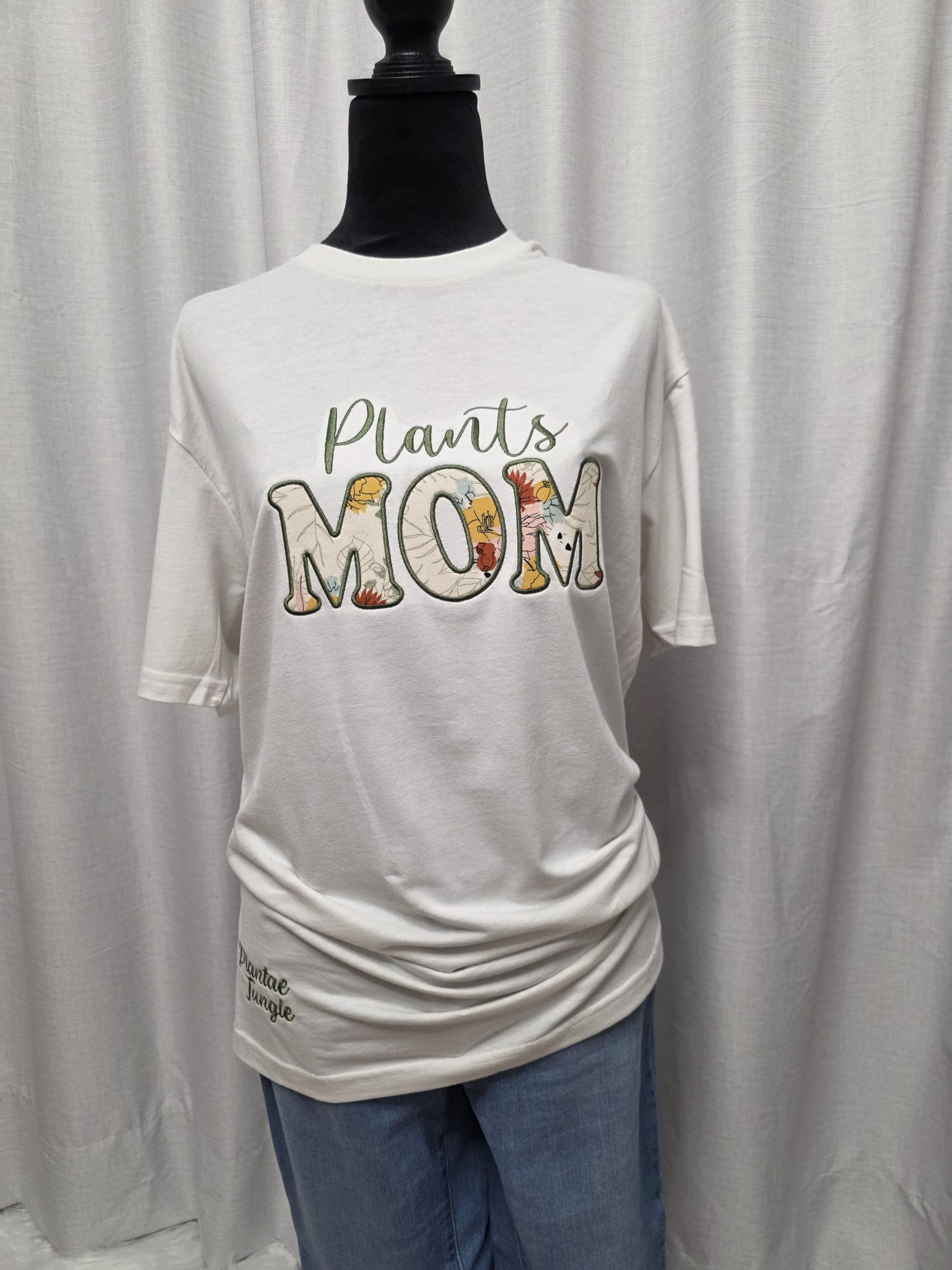 Plants Mom w/ Floral Aplique