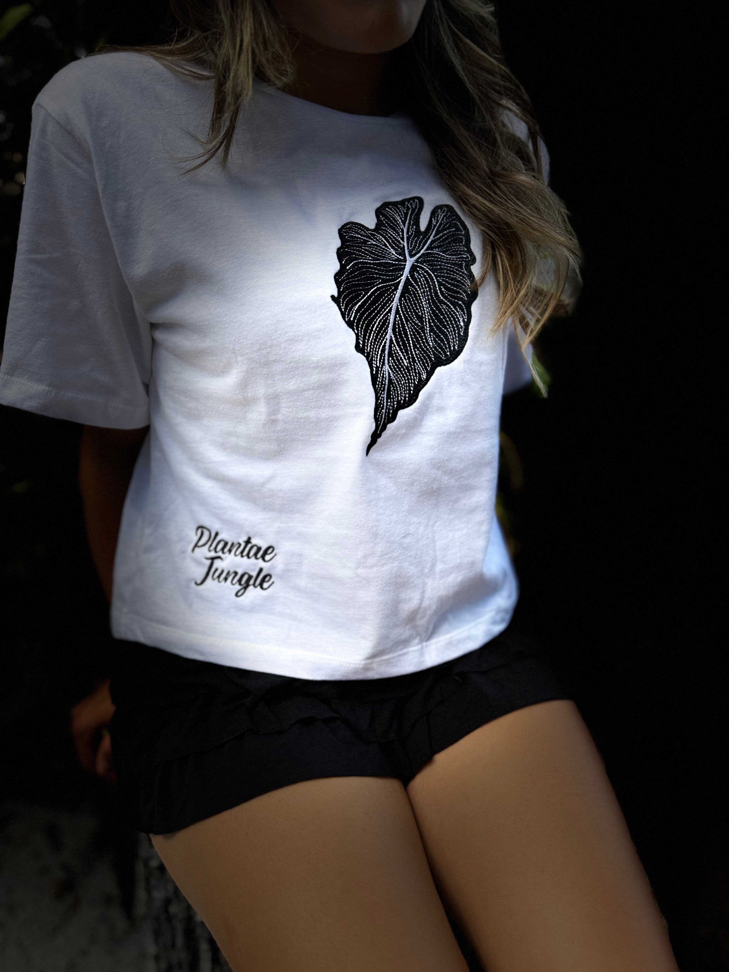 T-Shirt - Embroidered Alocasia venom Variegated