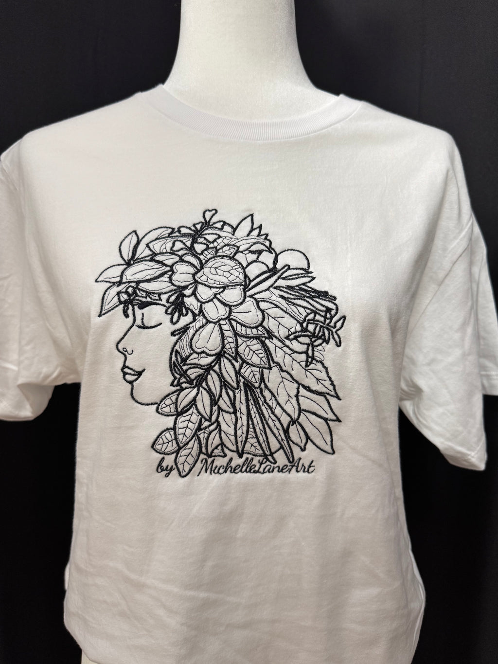T-Shirt - Embroidered HoyaHead Design by Michelle Lane