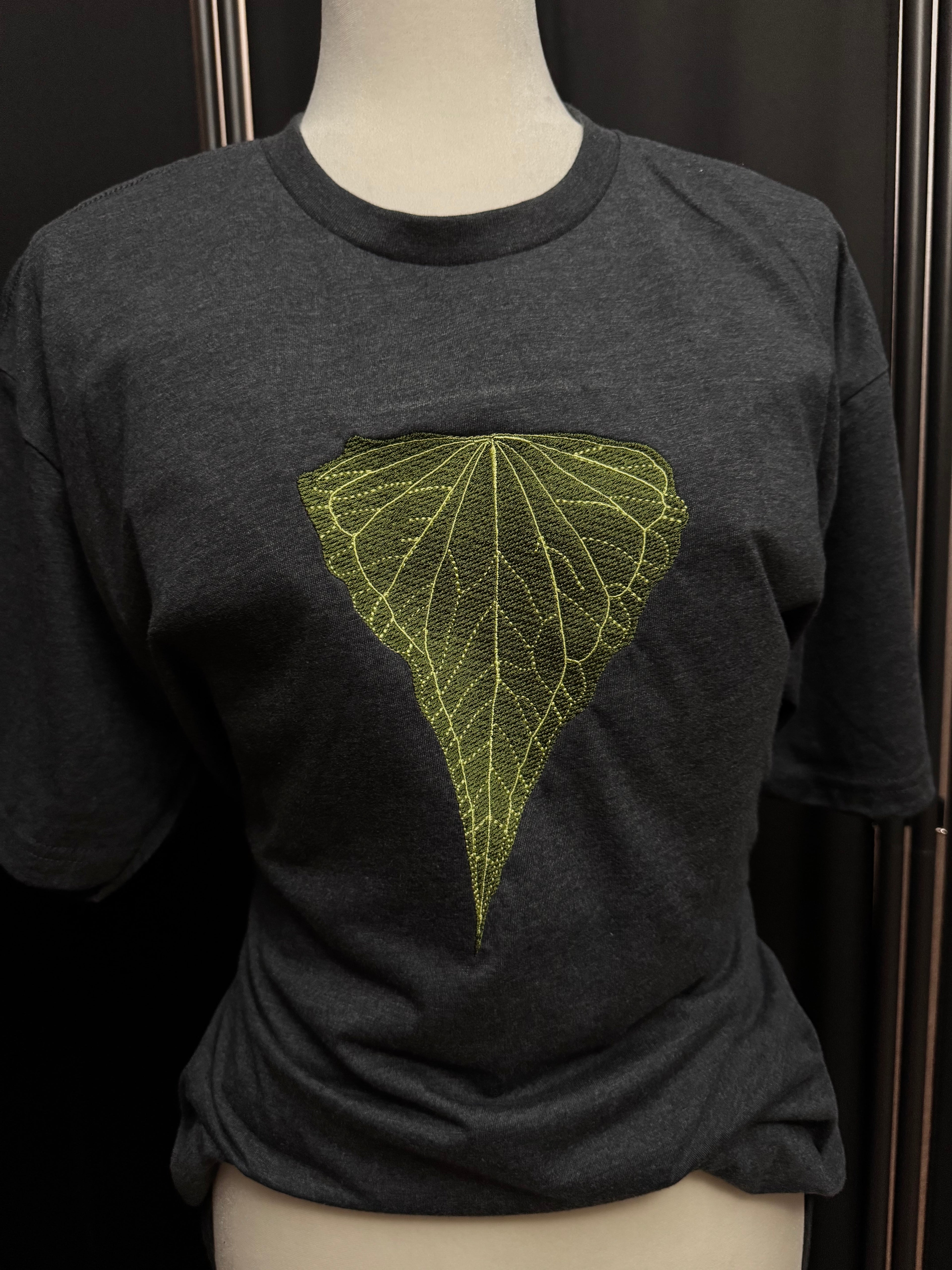 T-Shirt - Embroidered Anthurium "Delta Force"