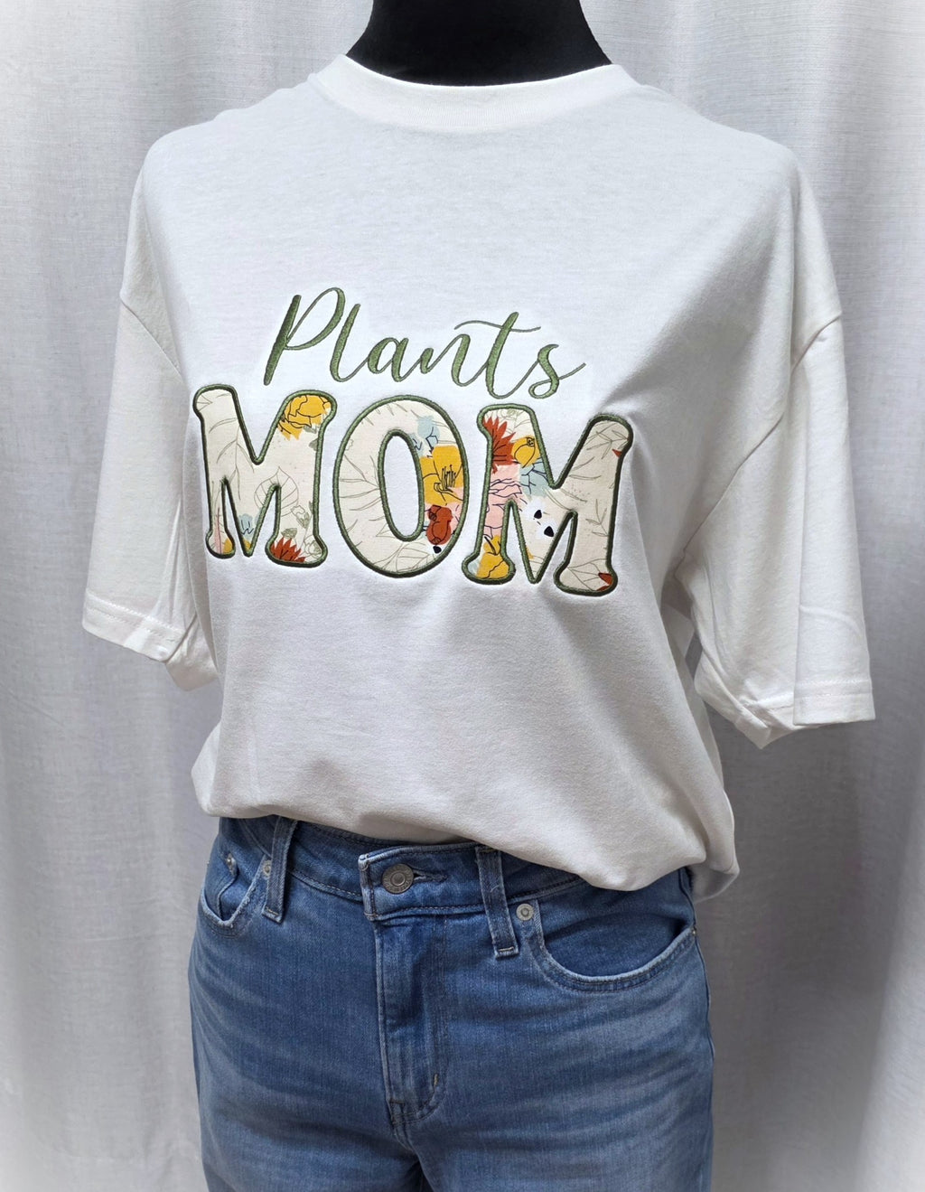 Plants Mom w/ Floral Aplique